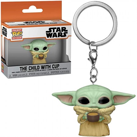 Chaveiro Funko Pocket Pop Keychain Star Wars - The Child With Cup