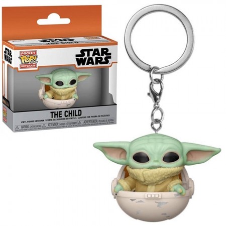 Chaveiro Funko Pocket Pop Keychain Star Wars - Baby Yoda Child With Canister