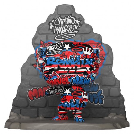 Funko Pop Deluxe Marvel Street Art Collection Exclusive - Capito America Grafitti 752