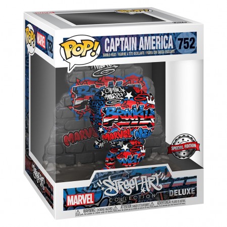 Funko Pop Deluxe Marvel Street Art Collection Exclusive - Capito America Grafitti 752