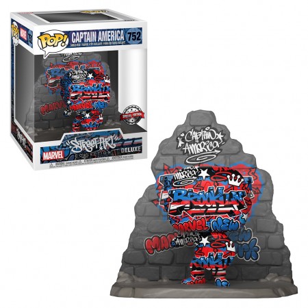 Funko Pop Deluxe Marvel Street Art Collection Exclusive - Capito America Grafitti 752