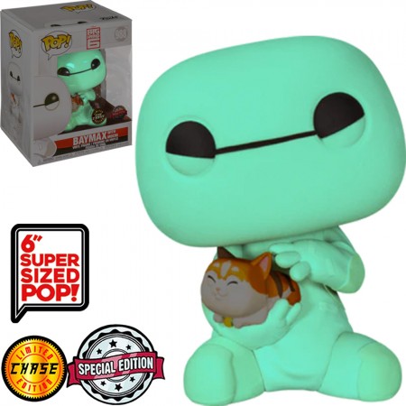 Funko Pop Chase Disney Big Hero 6 Exclusive - Baymax W/mochi 988 (super Sized 6