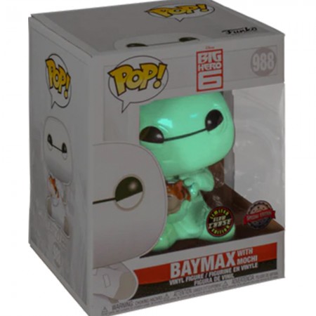 Funko Pop Chase Disney Big Hero 6 Exclusive - Baymax W/mochi 988 (super Sized 6