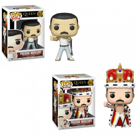 Funko Pop Queen - Freddie Mercury 183 e 184 (combo)