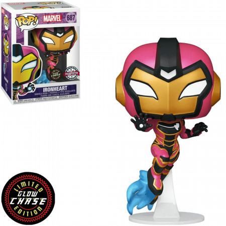 Funko Pop Marvel Exclusive - Ironheart 687 (glow Chase)
