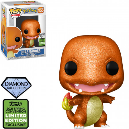Funko Pop Pokemon Exclusive Eccc 2021 - Charmander 455 (diamond Collection)