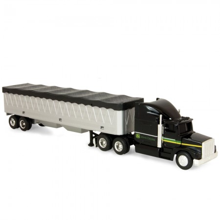 Caminho Tomy Ertl - John Deere Semi Truck With Grain Trailer - Escala 1/64