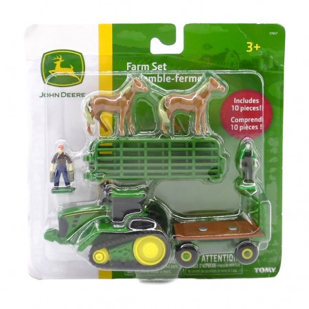 Playset Tomy - John Deere Farm Set With 10 Pieces (37657)
