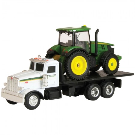 Caminho Ertl - Peterbilt 367 With John Deere 7r Tractor - Escala 1/64