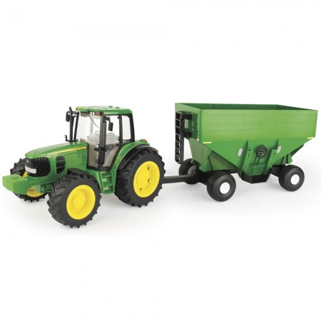 Trator Tomy Big Farm - John Deere 7430 With Gravity Wagon - Escala 1/16