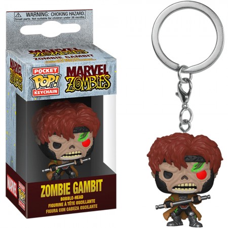 Chaveiro Funko Pocket Pop Keychain Marvel Zombies - Gambit
