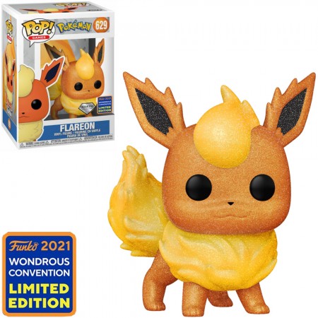 Funko Pop Pokmon Exclusive Wdc 2021 - Flareon 629 (diamond Collection)