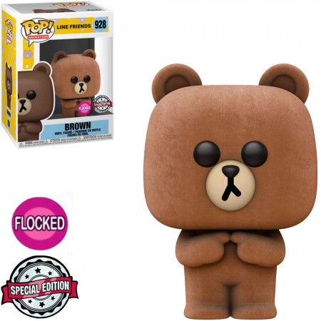 Funko Pop Line Friends Exclusive - Brown 928 (flocked)