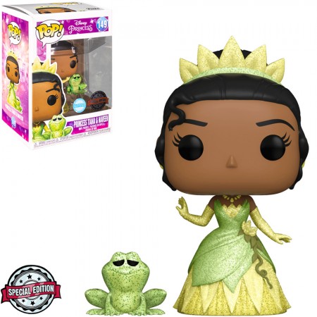 Funko Pop Disney Princess Exclusive - Princess Tiana And Naveen 149 (glitter)