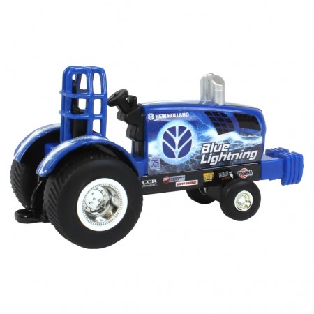 Trator Ertl Blue Lightning - New Holland Puller Tractor - Escala 1/64