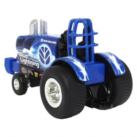 Trator Ertl Blue Lightning - New Holland Puller Tractor - Escala 1/64