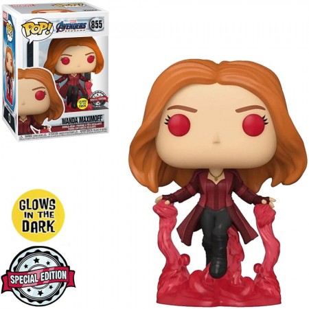 Funko Pop Marvel Avengers Endgame Exclusive - Wanda Maximoff 855 (glows In The Dark)