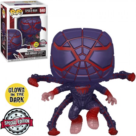 Funko Pop Marvel Gamerverse Spider-man Exclusive - Miles Morales Programmable 840 (glow)