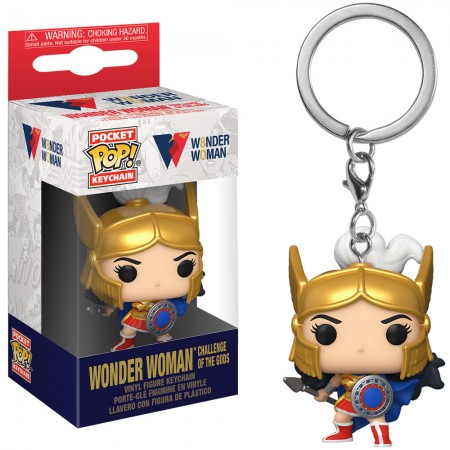 Chaveiro Funko Pocket Pop Keychain Wonder Woman 80 Years - Wonder Woman (challenge Of The Gods)