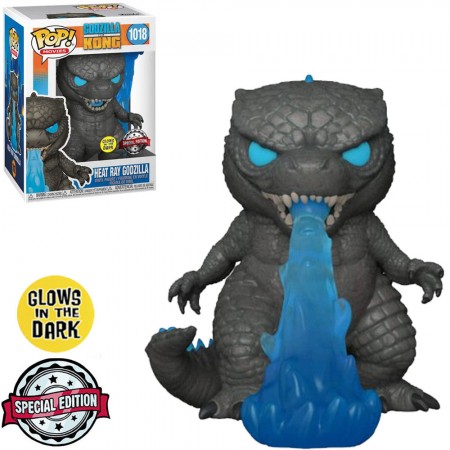 Funko Pop Godzilla Vs Kong Exclusive - Heat Ray Godzilla 1018 (glows In The Dark)