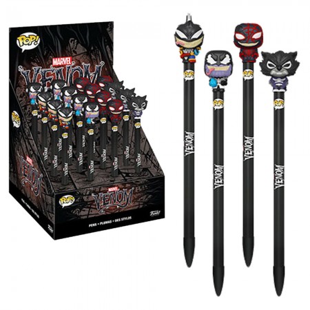 Canetas Funko Pen Topper Marvel - Venom (display Com 16 Peas)