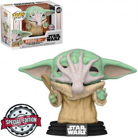 Funko Pop Star Wars The Mandalorian Exclusive - Grogu With Chowder Squid 469