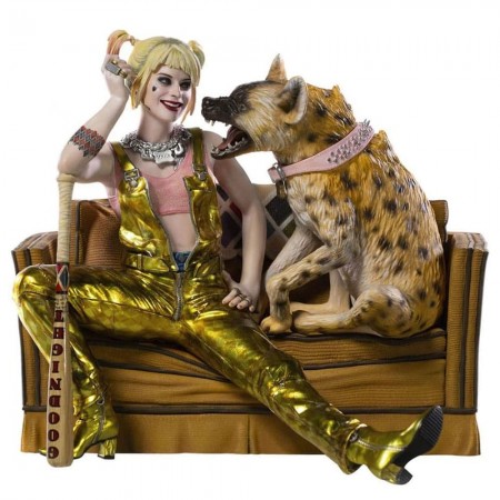 Esttua Iron Studios Deluxe 1/10 Birds Of Prey - Harley Quinn And Bruce
