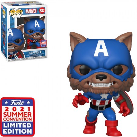 Funko Pop Marvel Sdcc 2021 Exclusive - Capwolf 882