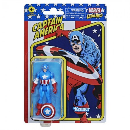 Boneco Hasbro Marvel Legends Retro Kenner - Captain America