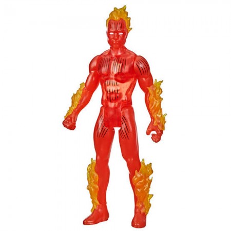 Boneco Hasbro Marvel Legends Retro Kenner - Human Torch