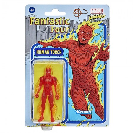 Boneco Hasbro Marvel Legends Retro Kenner - Human Torch