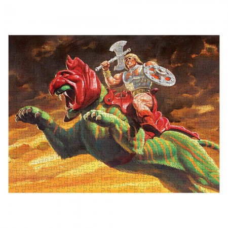 Mattel Puzzle Masters Of The Universe - He-man And Battle Cat
