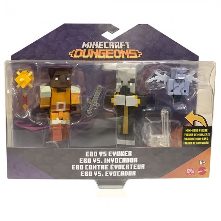 Boneco Mattel Minecraft Dungeons - Ebo Vs Evoker