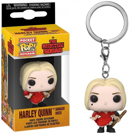 Chaveiro Funko Pocket Pop Keychain The Suicide Squad - Harley Quinn In Damaged Dress