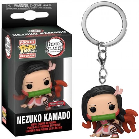 Chaveiro Funko Pocket Pop Keychain Demon Slayer Exclusive - Nezuko Kamado