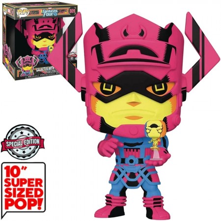 Funko Pop Marvel Fantastic Four Exclusive - Galactus With Silver Surfer 809 (super Sized 10
