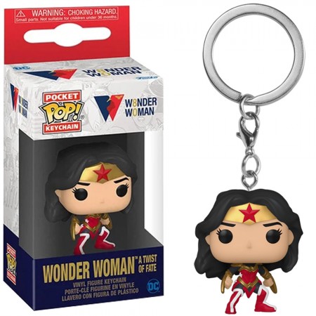 Chaveiro Funko Pocket Pop Keychain Dc Comics - Wonder Woman (a Twist Of Fate)