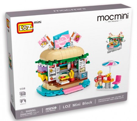 Miniatura de Montar Loz - Hamburger Shop 1730