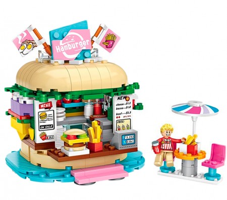 Miniatura de Montar Loz - Hamburger Shop 1730
