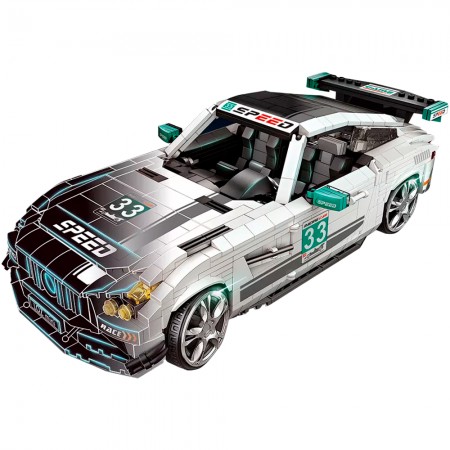 Miniatura de Montar Loz - White Racing Car 1128
