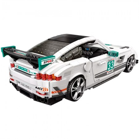 Miniatura de Montar Loz - White Racing Car 1128