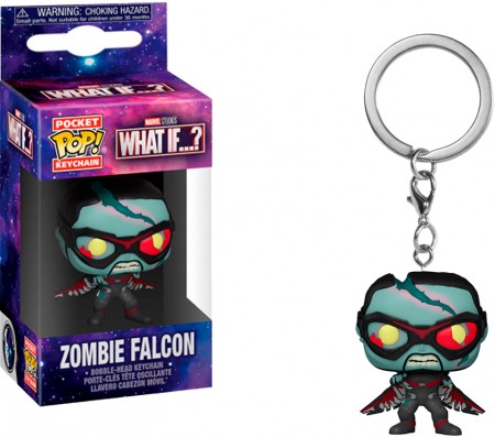 Chaveiro Funko Pocket Pop Keychain Marvel What If...? - Zombie Falcon