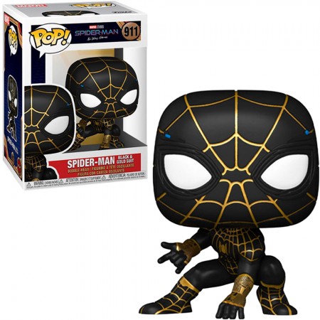 Funko Pop Marvel Spider-man No Way Home - Spider-man Black And Gold Suit 911