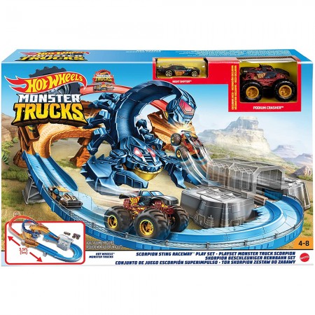Pista Hot Wheels - Monster Trucks Scorpion Sting