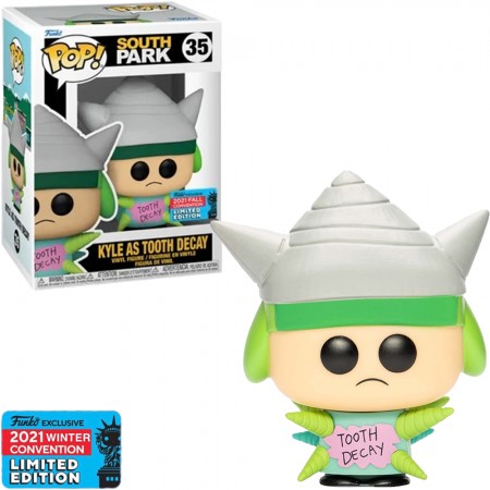 Funko Pop South Park Nycc 2021 Exclusive - Kyle As Tooth Decay 35