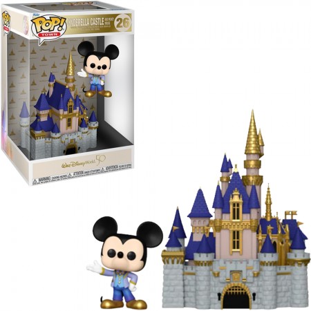 Funko Pop Town Disney Walt Disney World 50th Anniversary - Cinderella Castle And Mickey Mouse 26