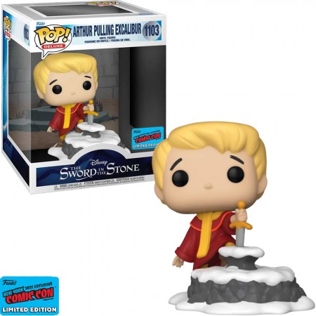 Funko Pop Disney The Sword In The Stone Nycc 2021 - Arthur Pulling Excalibur 1103 (deluxe)