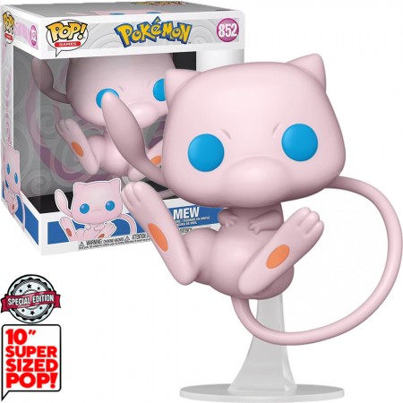 Funko Pop Pokemon Exclusive - Mew 852 (super Sized 10