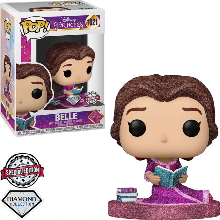Funko Pop Disney Ultimate Princess Exclusive - Belle 1021 (diamond Collection)