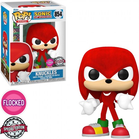 Funko Pop Sonic The Hedgehog Exclusive - Knuckles 854 (flocked)